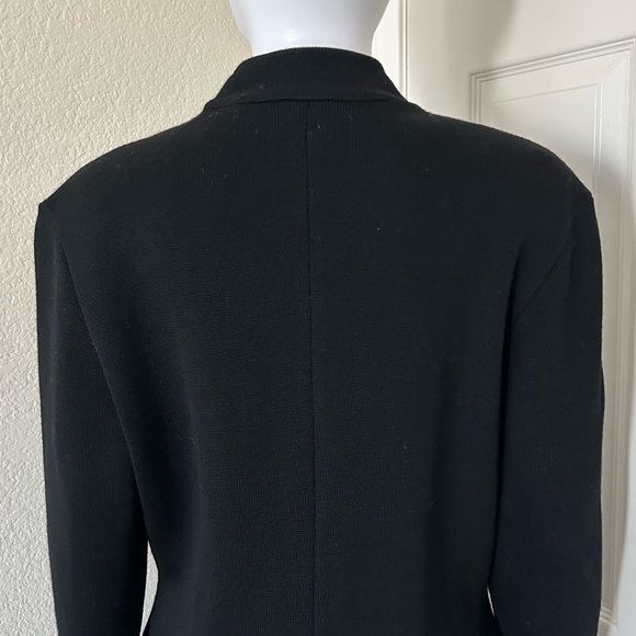 Anne Klein II Long Wool Button Up Long Sleeve Cardigan Sweater Dress - Large - Picture 13 of 15